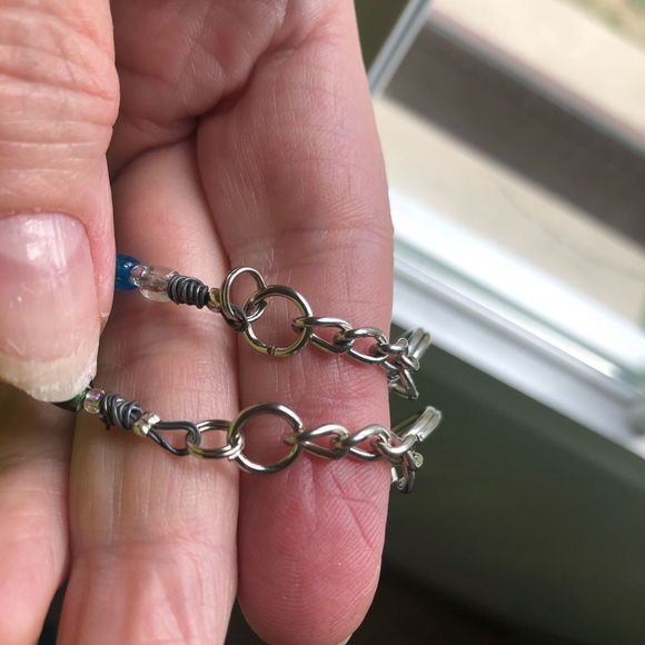 Two Handmade glass bead keychains - Picture 5 of 5